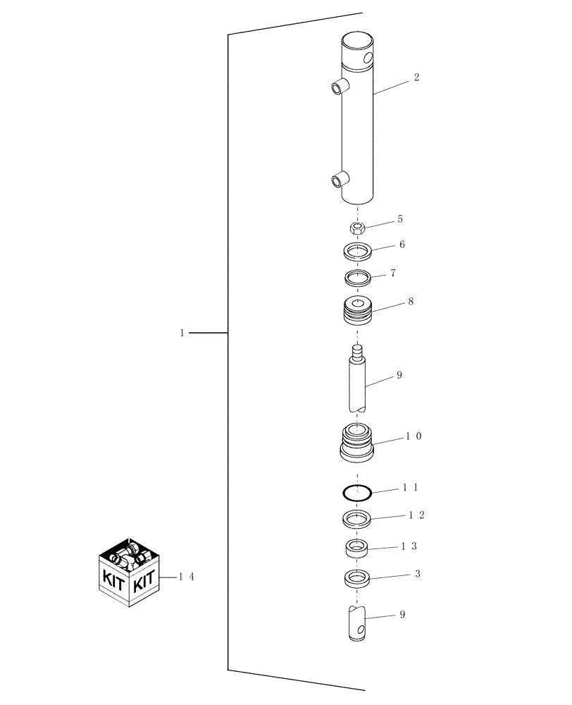 Схема запчастей Case IH WDX1701 - (039A[1]) - HYDRAULIC CYLINDER, HEADER LIFT, MONARCH (35) - HYDRAULIC SYSTEMS