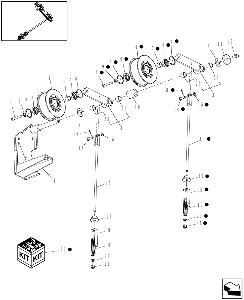 Схема запчастей Case IH 9010 - (88.210.02[01]) - TENSIONER - STRAW CHOPPER - PRIOR TO PIN HAJ202001 - 7010/8010 (88) - ACCESSORIES