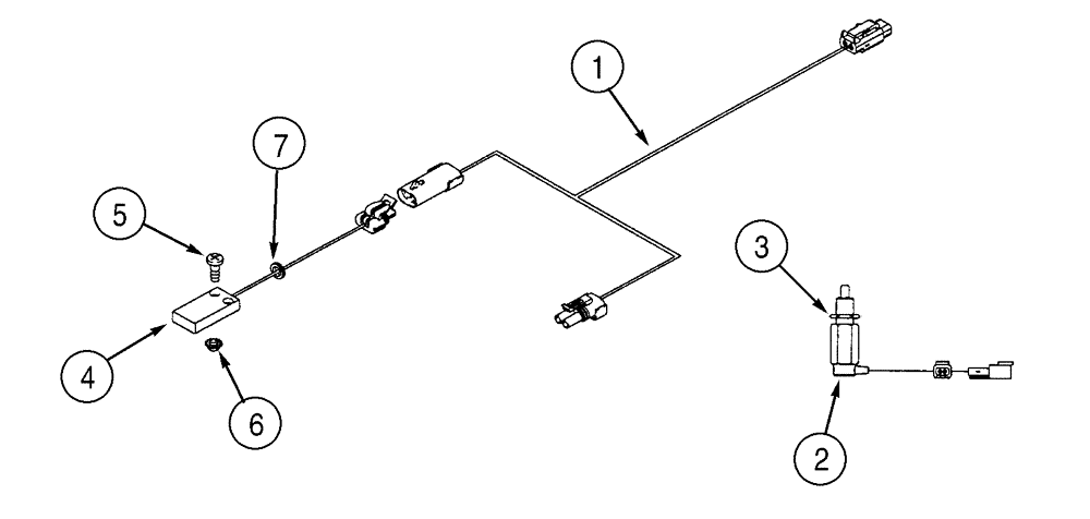 Схема запчастей Case IH 95XT - (04-19) - SEAT BAR HARNESS (NORTH AMERICA -JAF0257312 / EUROPE -JAF0274307) (04) - ELECTRICAL SYSTEMS