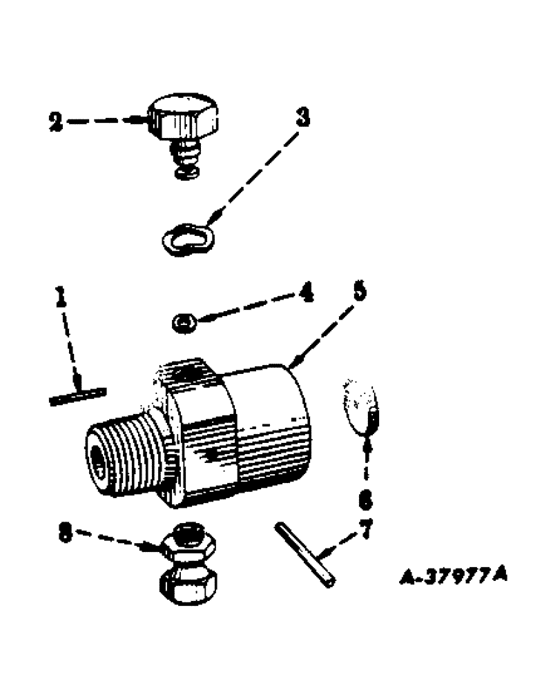 Схема запчастей Case IH 350 - (296) - HYDRAULIC SYSTEM, ADJUSTABLE DROP RETARDING VALVE, FOR TRACTORS EQUIPPED WITH FAST-HITCH (07) - HYDRAULIC SYSTEM