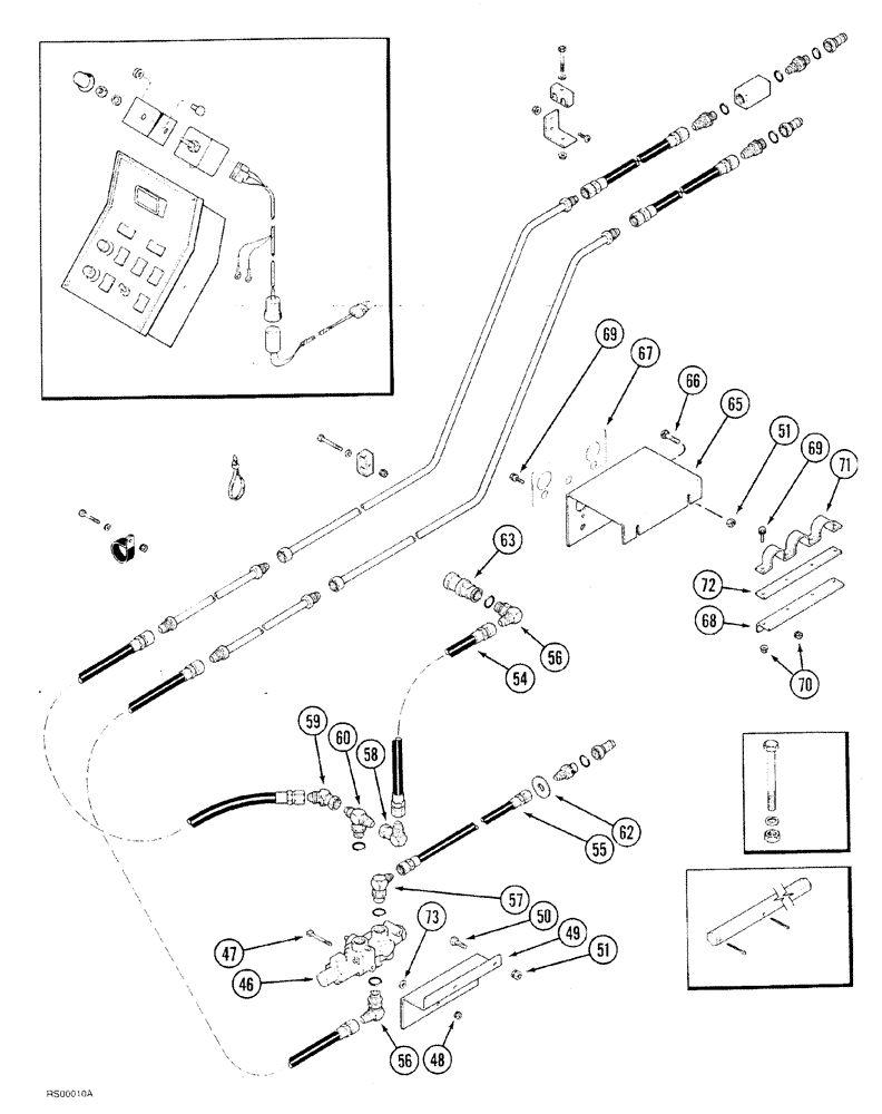 Схема запчастей Case IH 1015 - (8-016) - HEADER ADAPTER ATTACHMENT (CONTINUED) (35) - HYDRAULIC SYSTEMS