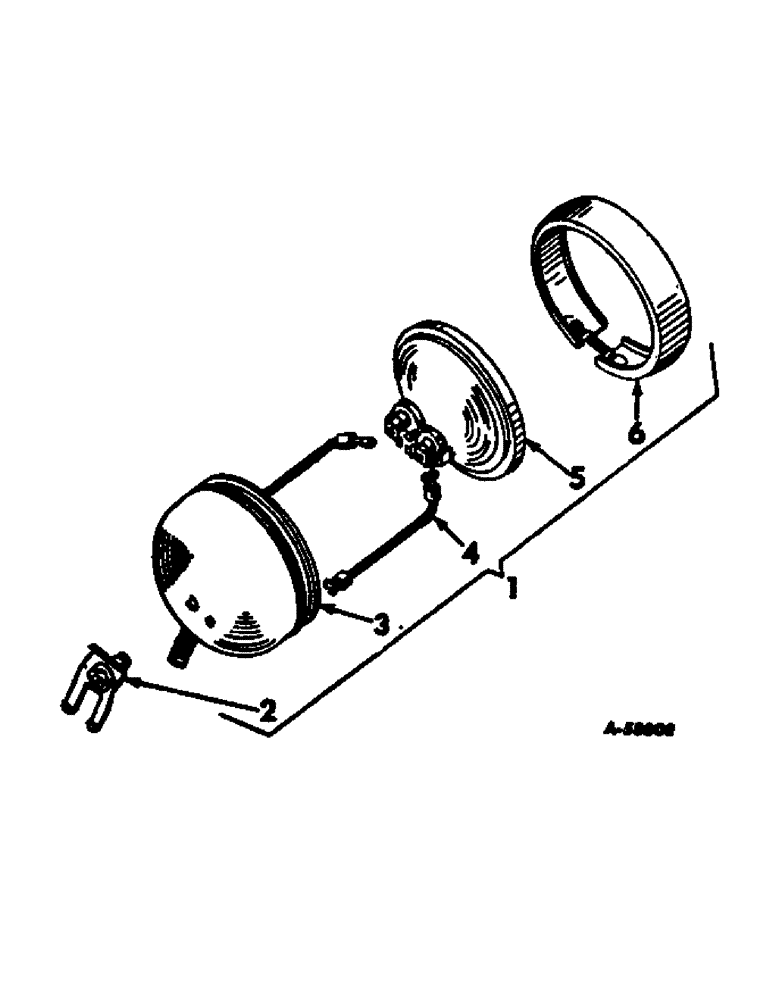 Схема запчастей Case IH INTERNATIONAL - (08-17) - ELECTRICAL, HEAD LIGHTS OR REAR LIGHT, 6 VOLT, SEALED BEAM (06) - ELECTRICAL