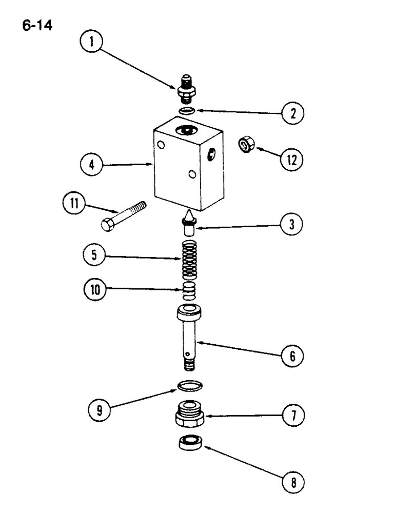 Схема запчастей Case IH 1620 - (6-014) - FOOT-N-INCH VALVE (03) - POWER TRAIN