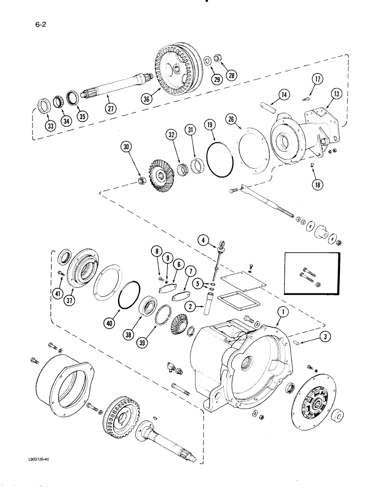 Схема запчастей Case IH 1620 - (6-02) - POWER TAKEOFF DRIVE (03) - POWER TRAIN