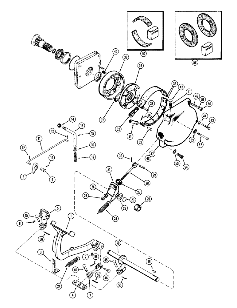 Схема запчастей Case IH M570AT - (066) - BRAKES AND CONTROLS (07) - BRAKES