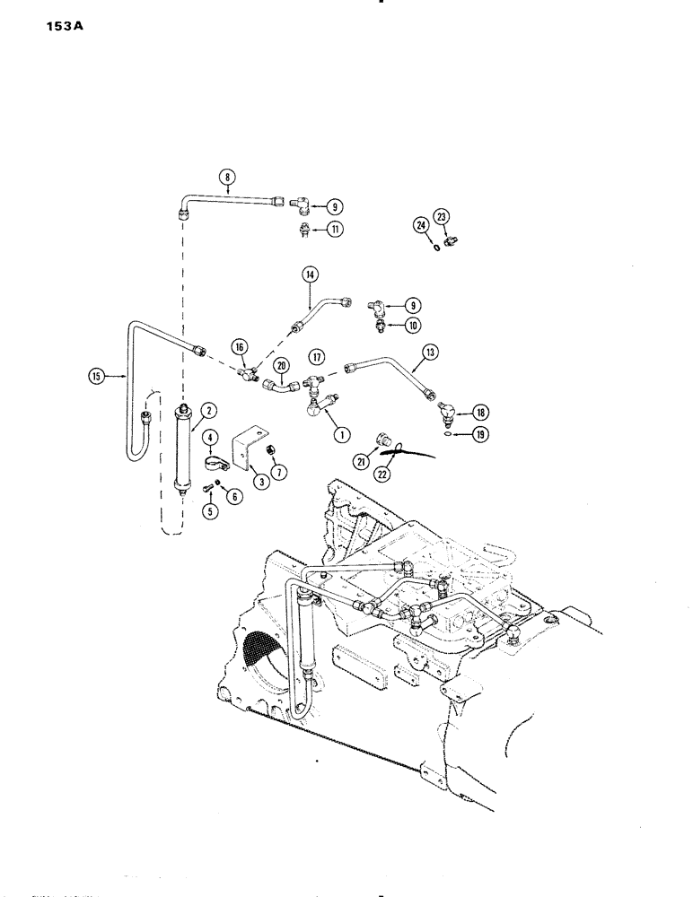 Схема запчастей Case IH 1090 - (153A) - HYDRAULIC SHUTTLE VALVE (06) - POWER TRAIN