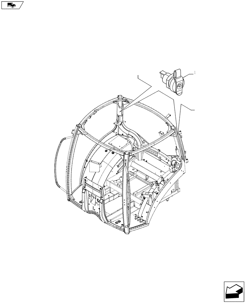 Схема запчастей Case IH PUMA 185 - (55.408.02) - ROTARY BEACON POWER SOCKET (55) - ELECTRICAL SYSTEMS