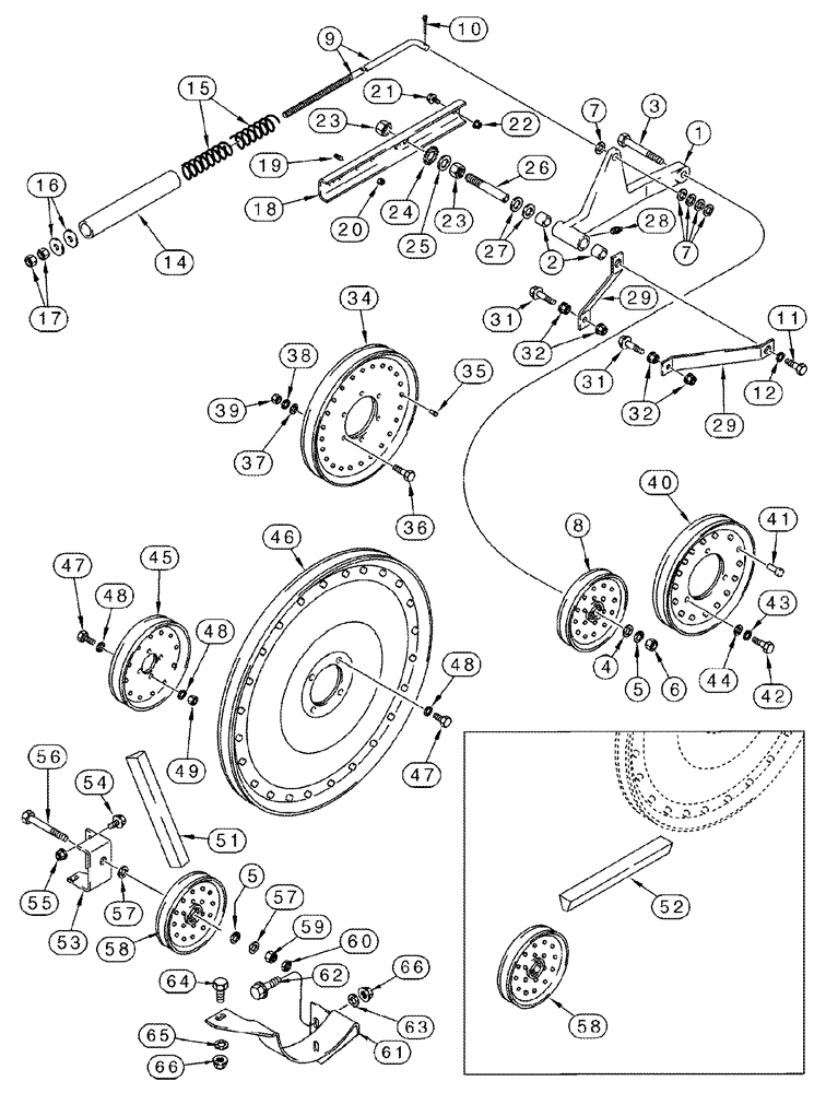 Схема запчастей Case IH 2388 - (09A-02) - BELT DRIVE - RIGHT-HAND SIDE (13) - FEEDER