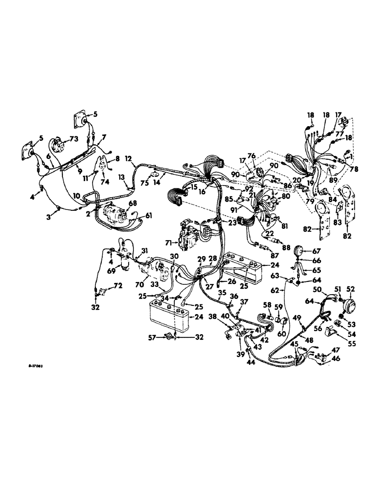 Схема запчастей Case IH 1256 - (G-09) - ELECTRICAL SYSTEM, STARTING AND LIGHTING, INTERNATIONAL TRACTORS (06) - ELECTRICAL SYSTEMS