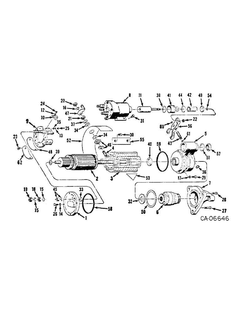 Схема запчастей Case IH 4786 - (08-03) - ELECTRICAL, CRANKING MOTOR, DELCO REMY, 12 VOLT (06) - ELECTRICAL