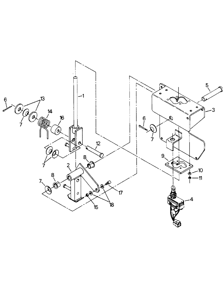 Схема запчастей Case IH 9110 - (01-41) - MODE LEVER ASSEMBLY (10) - CAB