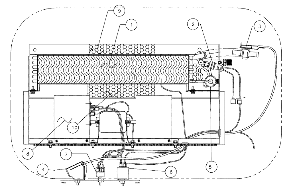 Схема запчастей Case IH 3210 - (02-006[02]) - A/C PACKAGE Cab Exterior