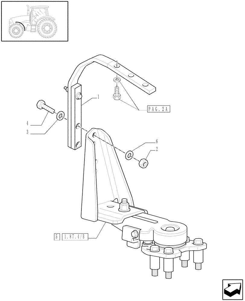 Схема запчастей Case IH PUMA 195 - (1.87.4[01A]) - (VAR.497-575) DYNAMIC FRONT FENDERS - SUPPORT - D5799 - C6067 (08) - SHEET METAL