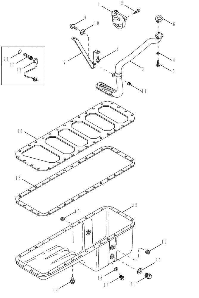 Схема запчастей Case IH STEIGER 335 - (02-15) - OIL PUMP AND OIL PAN (02) - ENGINE