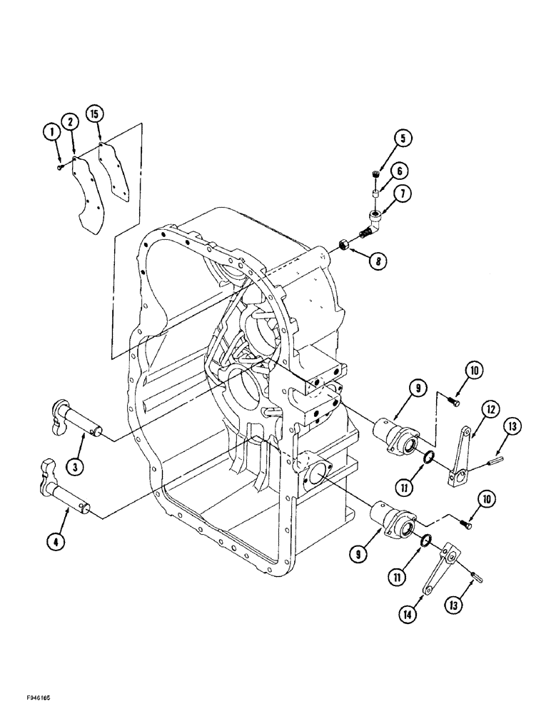 Схема запчастей Case IH 9350 - (6-042) - 12 SPEED SYNCHROSHIFT TRANSMISSION ASSEMBLY, FRONT HOUSING, SHIFT LEVERS AND BREATHER (06) - POWER TRAIN