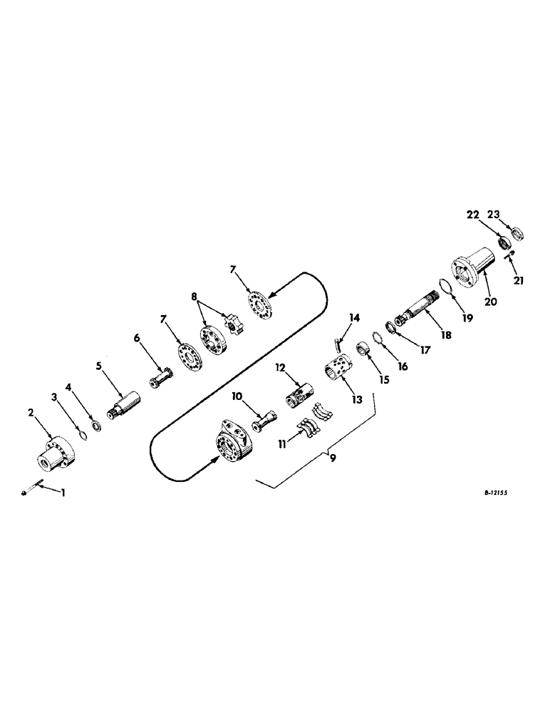 Схема запчастей Case IH 240 - (284) - HYDRAULIC SYSTEM, HYDRAULIC POWER STEERING UNIT, FARMALL AND INTERNATIONAL 240 TRACTORS (07) - HYDRAULIC SYSTEM