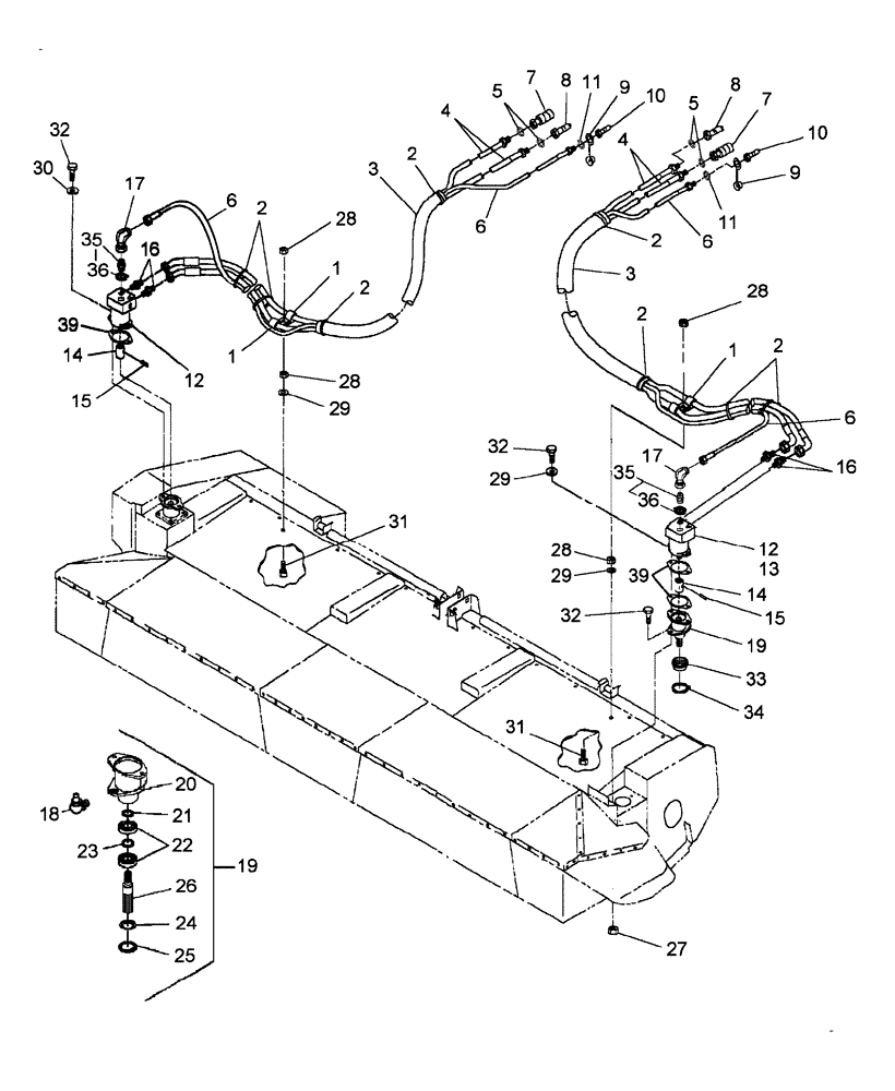 Схема запчастей Case IH RD182 - (35.910.01) - HYDRAULICS, HEADER (35) - HYDRAULIC SYSTEMS