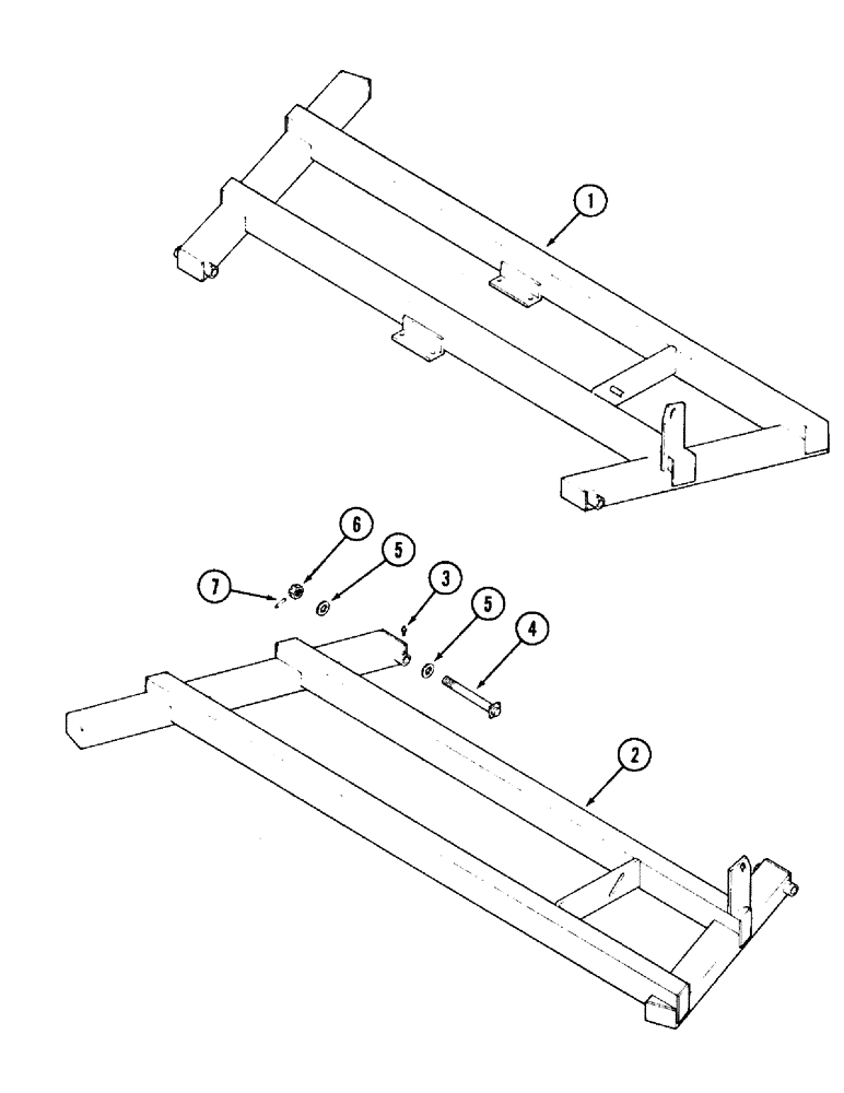 Схема запчастей Case IH DOT B - (020) - WING FRAMES, 17 FOOT (5.2 M) 