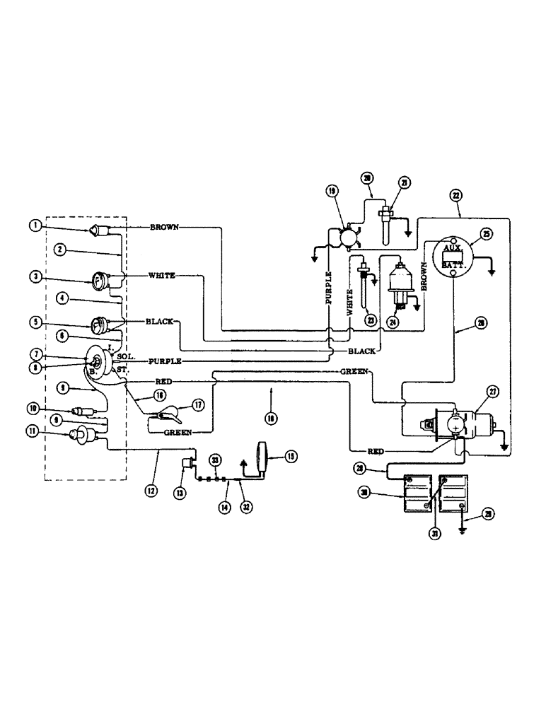 Схема запчастей Case IH 1255 - (082) - ELECTRICAL SYSTEM, DIESEL (55) - ELECTRICAL SYSTEMS