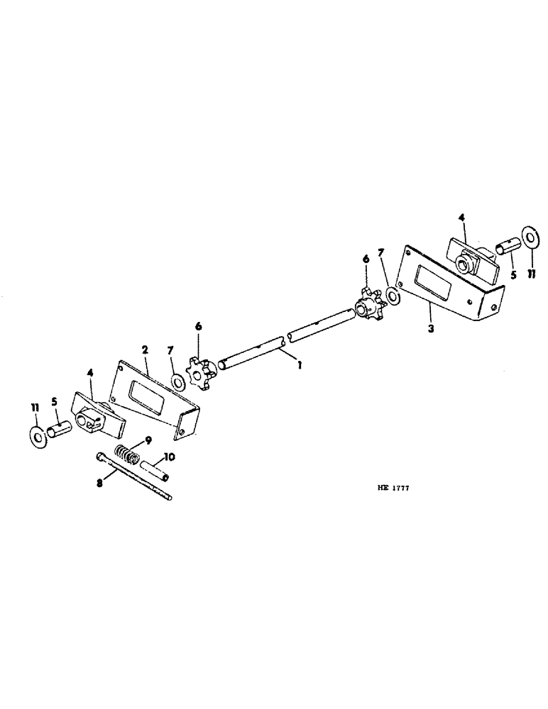 Схема запчастей Case IH 570 - (B-46) - BUNK FEED CONVEYOR TIGHTENER (00) - COMPLETE MACHINE