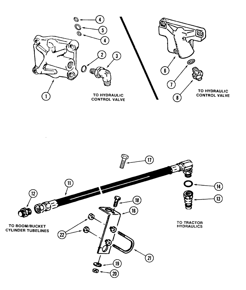 Схема запчастей Case IH 2255 - (8-44) - POWER BEYOND MANIFOLDS (08) - HYDRAULICS