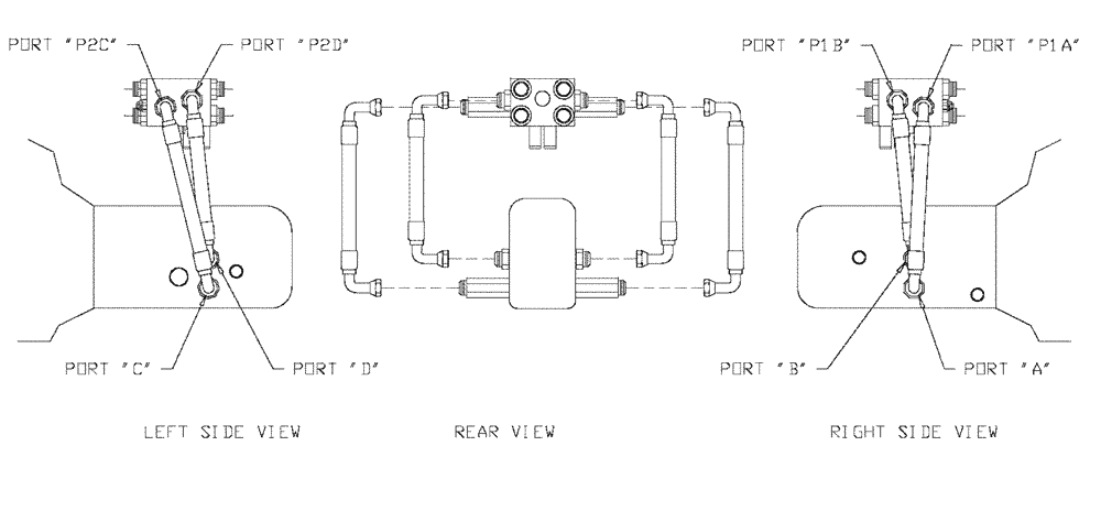 Схема запчастей Case IH SPX2130 - (06-008) - PUMP TO SHIFT BLOCK Hydraulic Plumbing