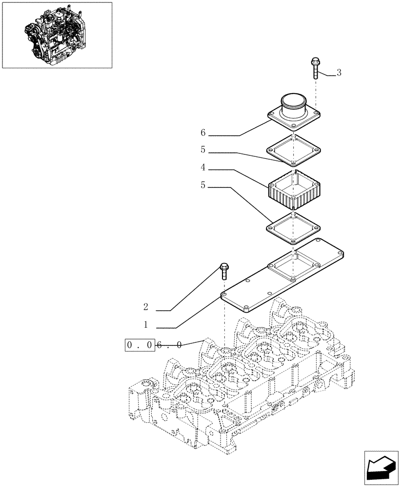 Схема запчастей Case IH JX1080U - (0.07.1) - INTAKE MANIFOLD (01) - ENGINE