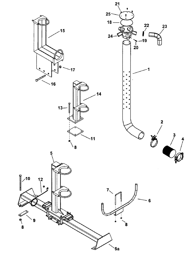 Схема запчастей Case IH CONCORD - (C02) - PRIMARY MANIFOLD, TUBES AND STANDS 