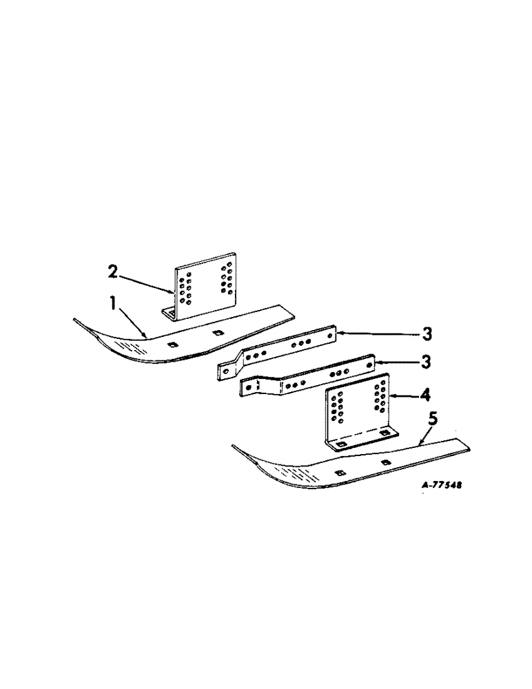 Схема запчастей Case IH 86 - (V-17) - GAUGE SHOE ATTACHMENT, 7 IN. WIDE, ONE PER ROW 