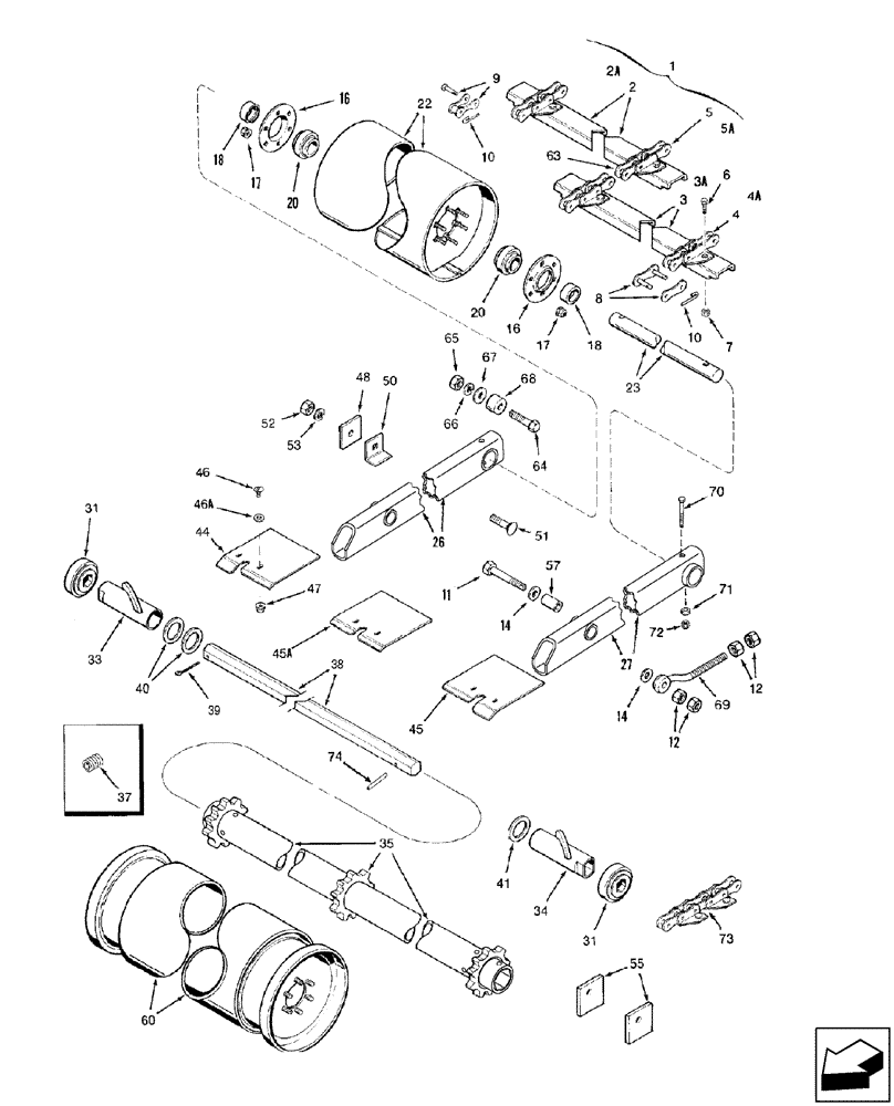 Схема запчастей Case IH 2577 - (60.105.01) - FEEDER - CONVEYOR - 3 STRAND CONVEYOR CHAIN (60) - PRODUCT FEEDING