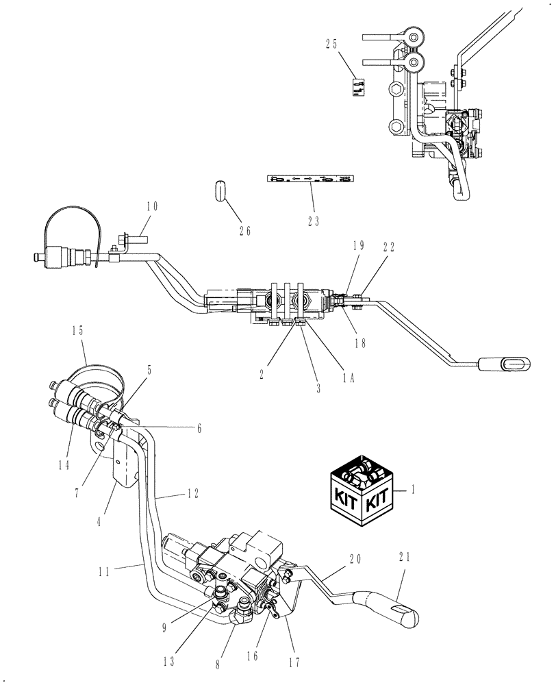 Схема запчастей Case IH FARMALL 45 - (07.05) - REAR REMOTE HYDRAULIC VALVE #1 POSITION COMPLETING KIT, 12X12 - 719934036 (07) - HYDRAULIC SYSTEM