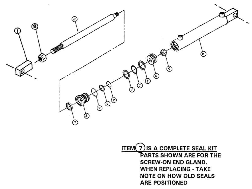 Схема запчастей Case IH PATRIOT NT - (06-006) - HYDRAULIC CYLINDER- BOOM LEVEL Cylinders