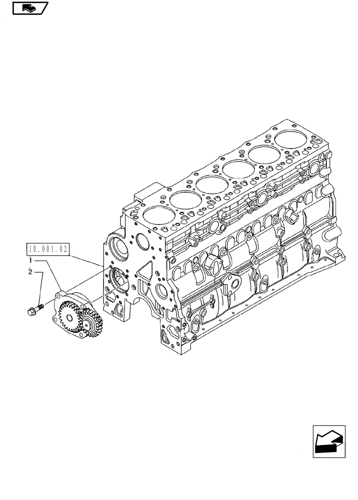 Схема запчастей Case IH MAGNUM 180 - (10.304.01) - OIL PUMP, ENGINE (10) - ENGINE