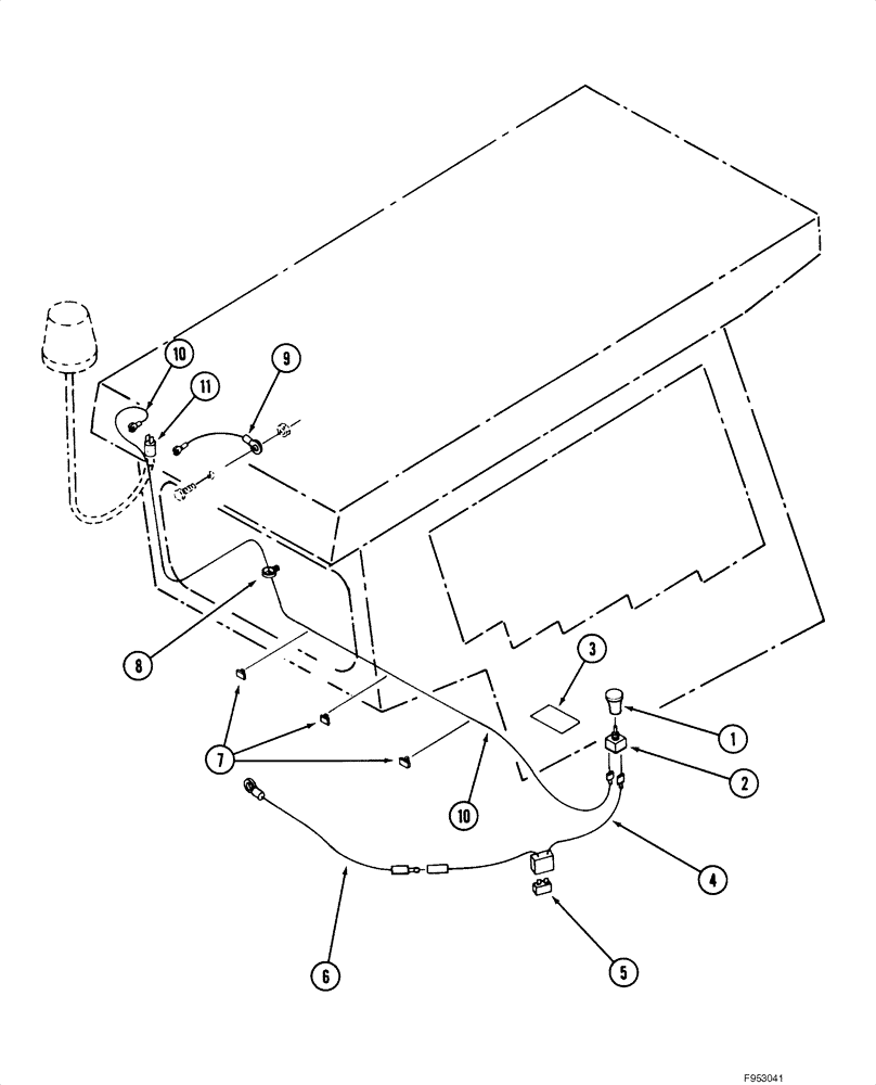 Схема запчастей Case IH 1845C - (04-07) - ACCESSORY HARNESS, EUROPE, JAF0098065 - (04) - ELECTRICAL SYSTEMS