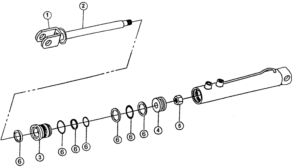 Схема запчастей Case IH SPX2130 - (07-008) - STEERING Cylinders