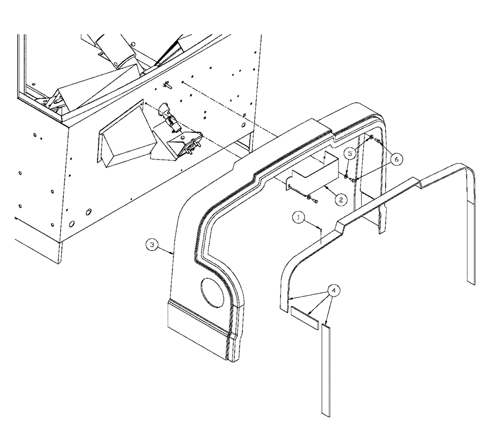 Схема запчастей Case IH FLX3330B - (04-013) - COWLING GROUP Frame & Suspension