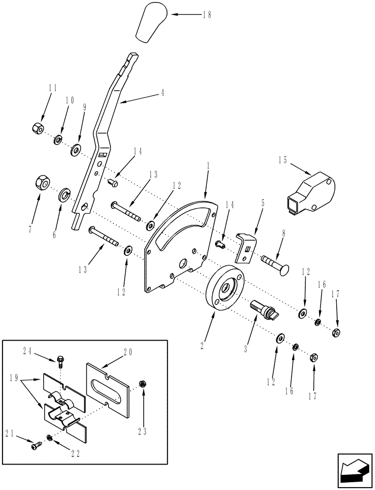 Схема запчастей Case IH 2588 - (10.220.02) - THROTTLE CONTROL (10) - ENGINE