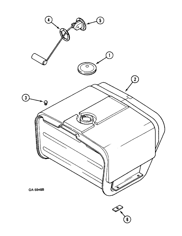 Схема запчастей Case IH 433 - (3-138) - FUEL TANK (03) - FUEL SYSTEM