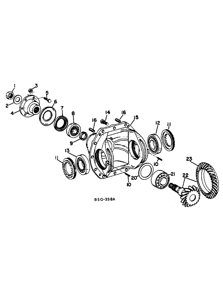 Схема запчастей Case IH 584 - (07-63) - DIFFERENTIAL CARRIER, ALL WHEEL DRIVE, ZF AXLE (04) - Drive Train