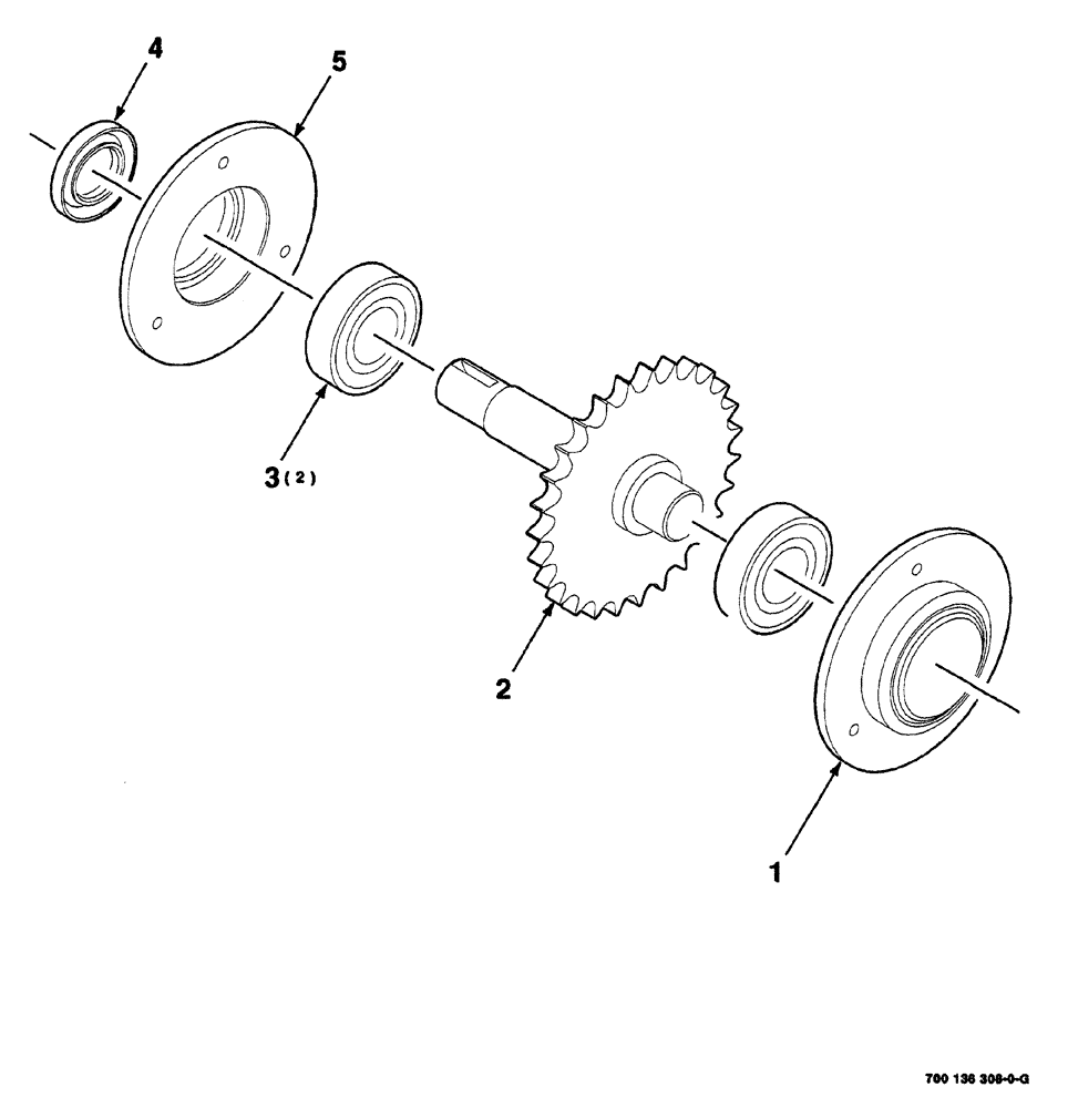 Схема запчастей Case IH 525 - (02-018) - JACKSHAFT ASSEMBLY (LOWER) (58) - ATTACHMENTS/HEADERS