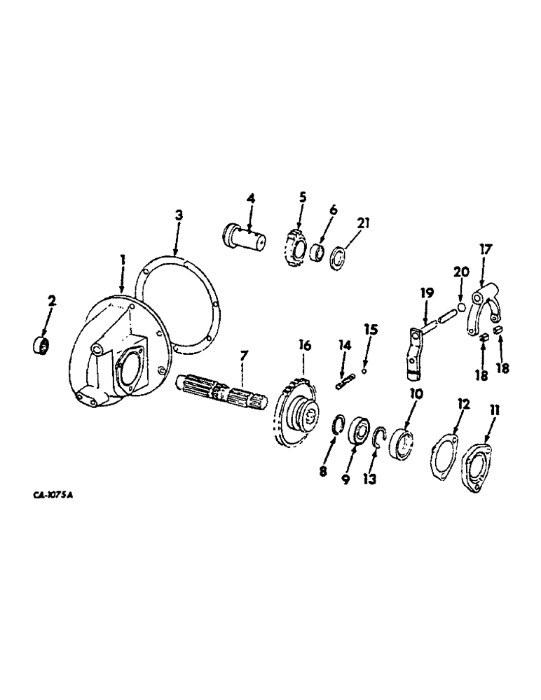 Схема запчастей Case IH 674 - (07-13) - DRIVE TRAIN, SIDE DRIVE POWER TAKE-OFF (04) - Drive Train