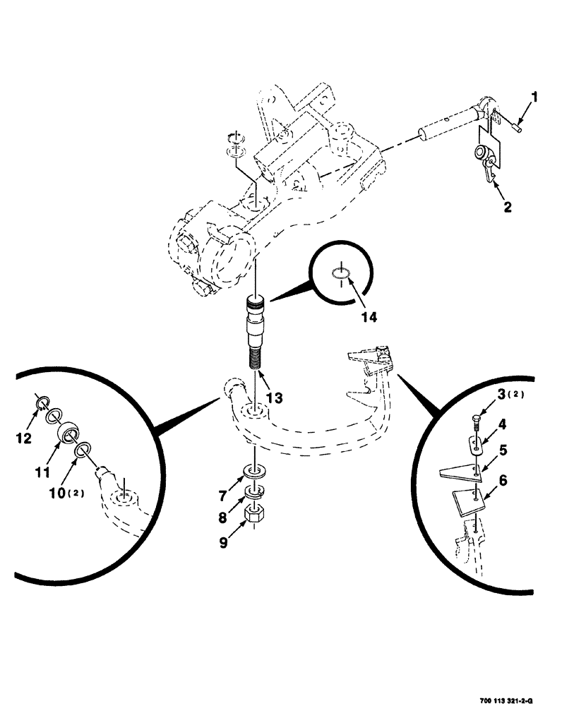 Схема запчастей Case IH 8576 - (06-018) - KNOTTER HEAD ASSEMBLY - CONTINUED (14) - BALE CHAMBER