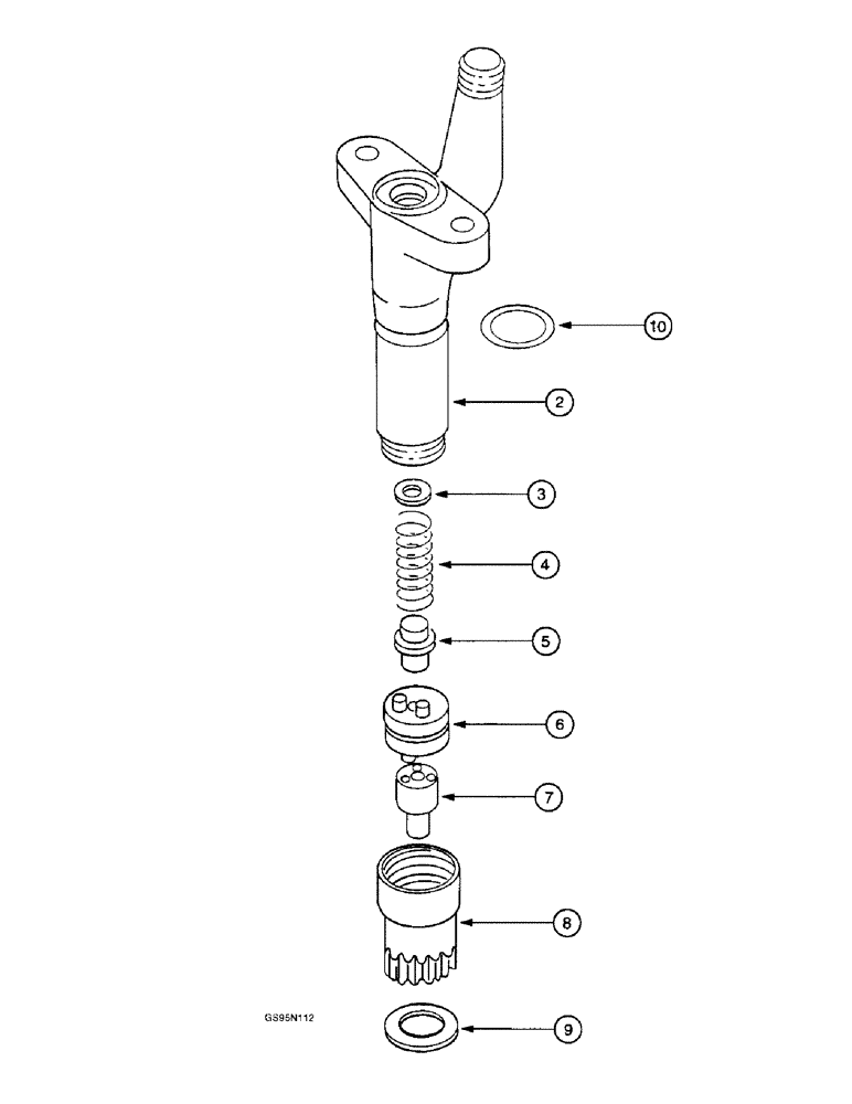 Схема запчастей Case IH DT-407 - (7-42) - NOZZLE AND HOLDER 