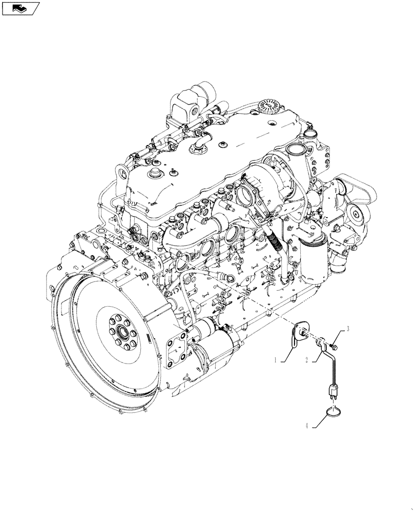 Схема запчастей Case IH 5130 - (10.254.01[02]) - ENGINE BLOCK HEATER, 5130 (NA ONLY) (10) - ENGINE