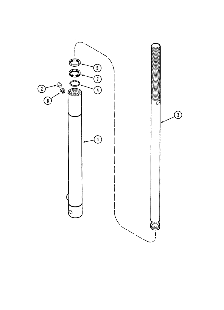 Схема запчастей Case IH 1010 - (08-10) - REEL LIFT SLAVE CYLINDER (08) - HYDRAULICS