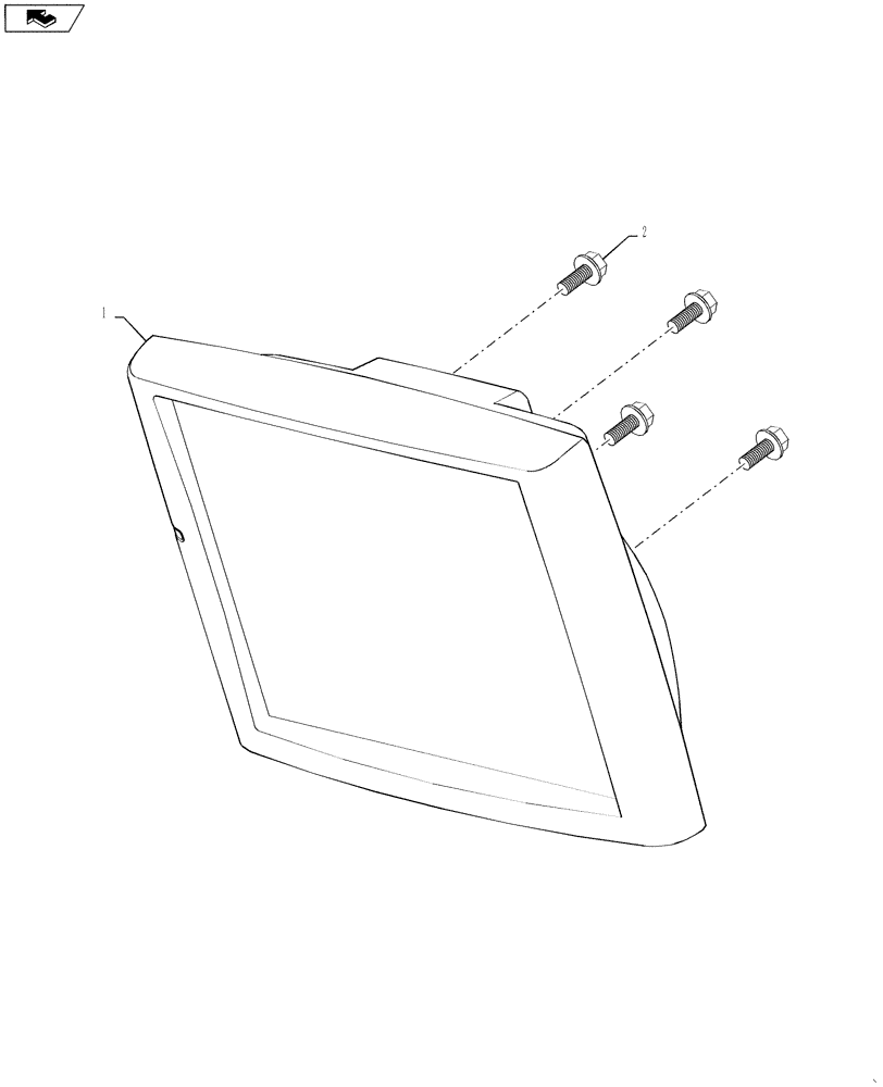 Схема запчастей Case IH 7230 - (55.440.07(02)) - PRO 700 MONITOR DISPLAY (55) - ELECTRICAL SYSTEMS