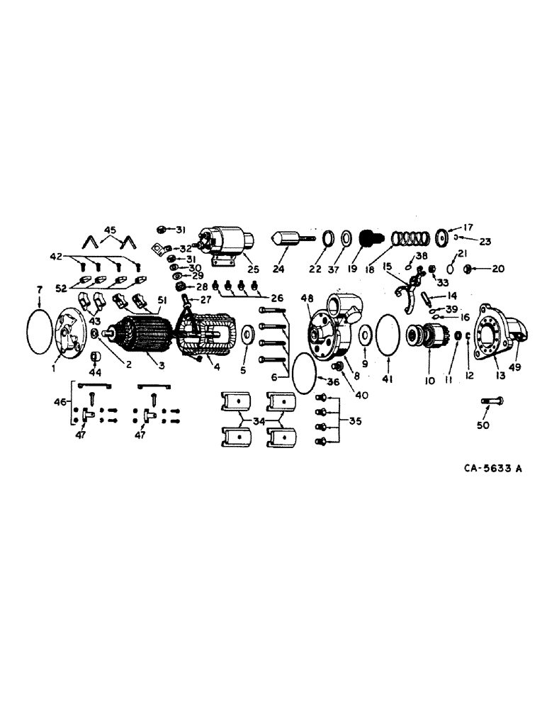 Схема запчастей Case IH 1480 - (08-22) - ELECTRICAL, CRANKING MOTOR (06) - ELECTRICAL