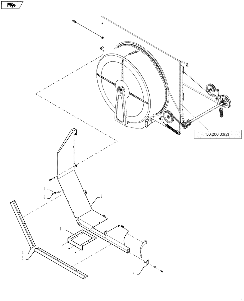 Схема запчастей Case IH 7230 - (10.418.02) - ROTARY AIR SCREEN DOOR ASSY (10) - ENGINE