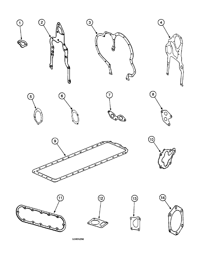 Схема запчастей Case IH DT-429 - (9-16) - CLIPS, SERVICE KITS 