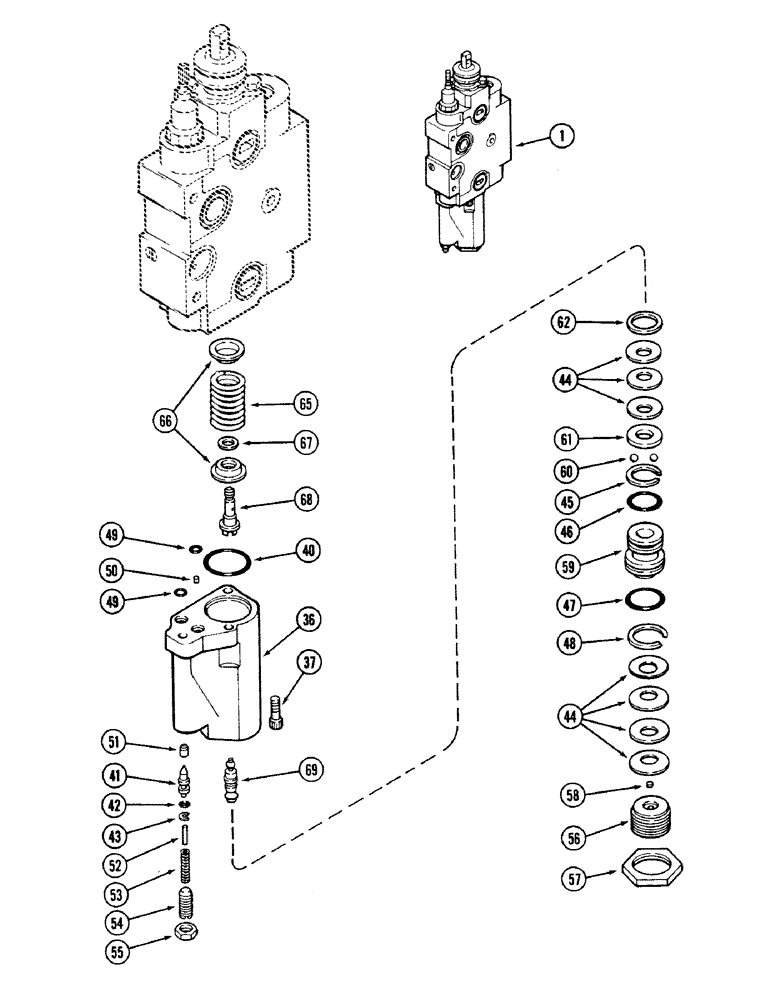 Схема запчастей Case IH 2594 - (8-074) - A162213 REMOTE VALVE BODY ASSEMBLY, WITHOUT LOAD CHECK, (CONT) (08) - HYDRAULICS